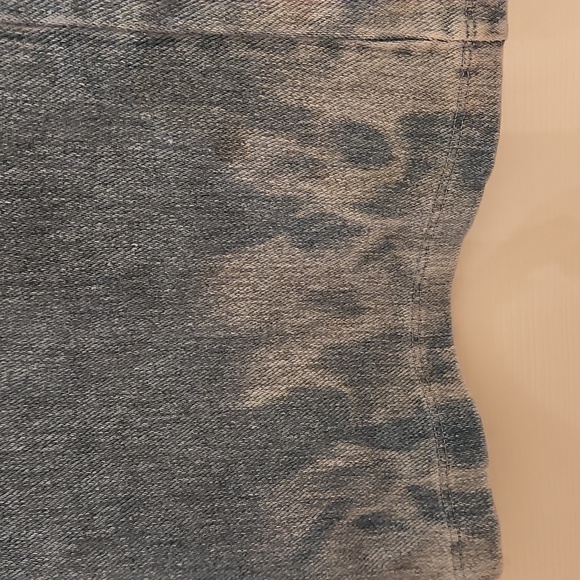 NWT Denim Blue Cropped Jeans size L - Picture 3 of 5